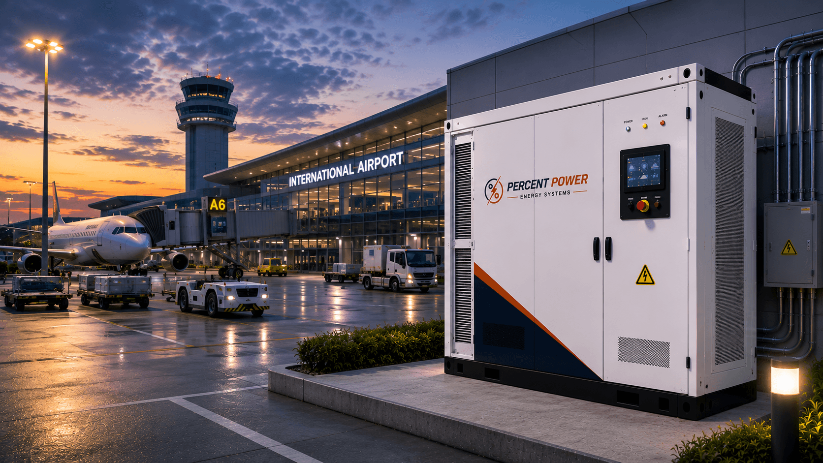 Airport energy storage application