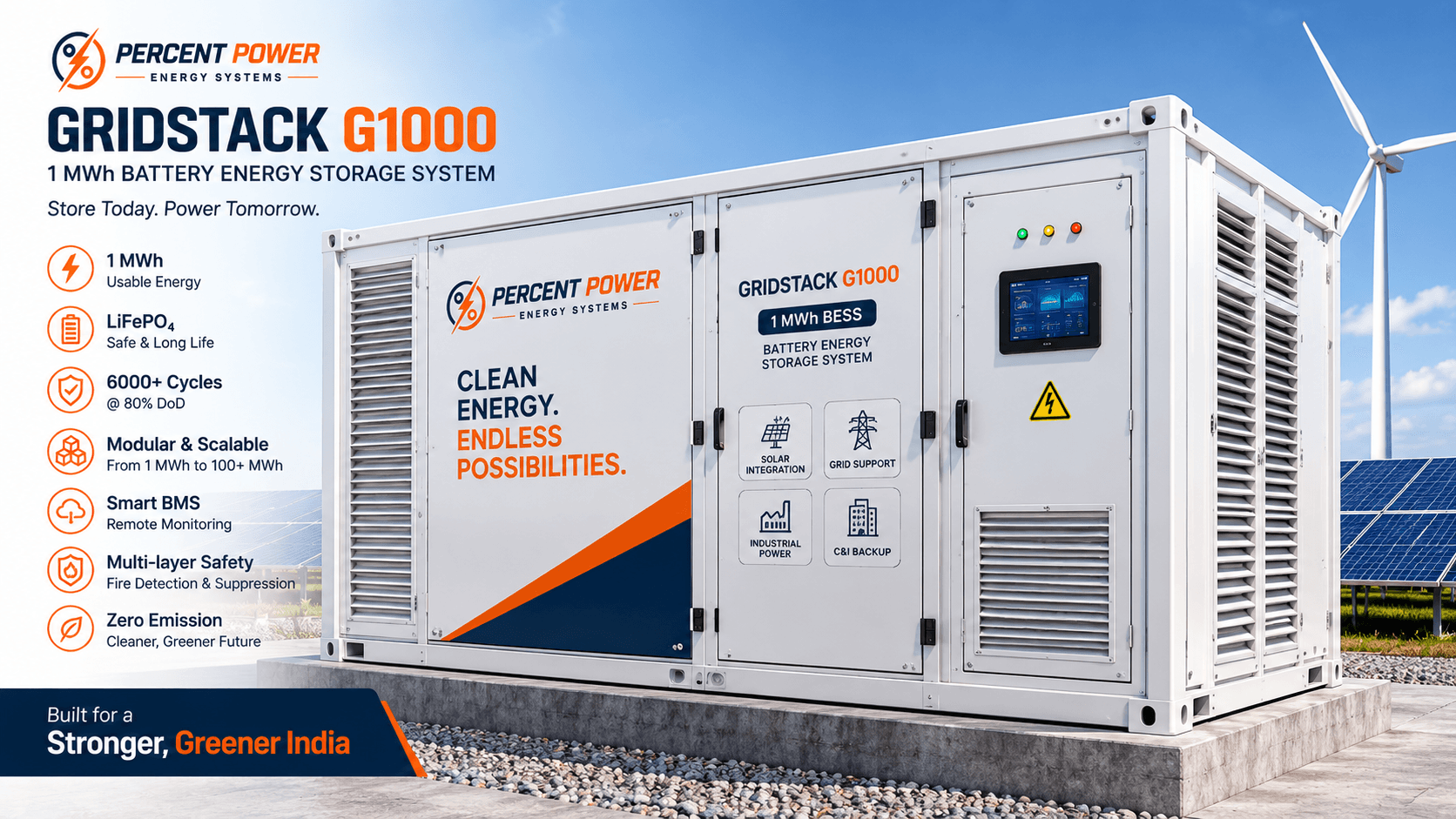 GridStack G1000 energy storage system